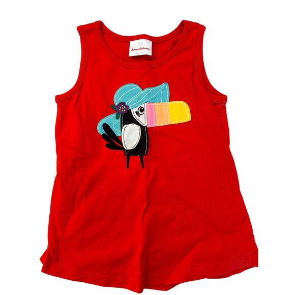 Hanna Andersson Red Toucan Shirt size 110 - Picture 1 of 3